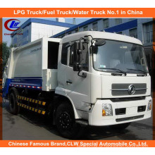 Heavy 6 rodas Dongfeng Tianjin 6tons caminhão de lixo comprimido 8m3 caminhão de lixo compactador